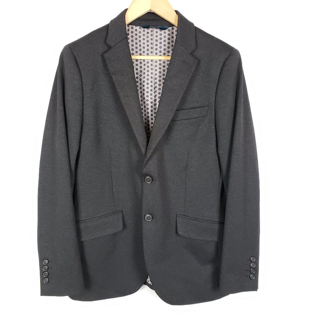 Perry Ellis Dark Gray Blazer 2 Button Sport Coat